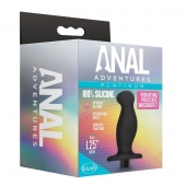 Черный анальный вибромассажёр Silicone Vibrating Prostate Massager 02 - 10,8 см. - Blush Novelties - в Самаре купить с доставкой