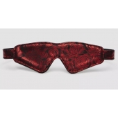 Двусторонняя красно-черная маска на глаза Reversible Faux Leather Blindfold - Fifty Shades of Grey - купить с доставкой в Самаре