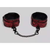 Красно-черные оковы Reversible Faux Leather Ankle Cuffs - Fifty Shades of Grey - купить с доставкой в Самаре