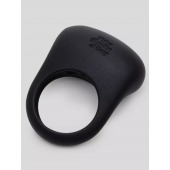 Черное эрекционное виброкольцо Sensation Rechargeable Vibrating Love Ring - Fifty Shades of Grey - в Самаре купить с доставкой