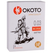 Презервативы с точками OKOTO Dotted - 3 шт. - Sitabella - купить с доставкой в Самаре