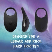 Черное эрекционное виброкольцо Thor Cockring - FeelzToys - в Самаре купить с доставкой