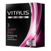 Ультратонкие презервативы VITALIS PREMIUM super thin - 3 шт. - Vitalis - купить с доставкой в Самаре