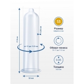 Презервативы MY.SIZE размер 53 - 3 шт. - My.Size - купить с доставкой в Самаре