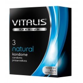 Классические презервативы VITALIS PREMIUM natural - 3 шт. - Vitalis - купить с доставкой в Самаре