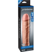 Телесная насадка Fantasy X-tensions Perfect 2  Extension - 20,3 см. - Pipedream - в Самаре купить с доставкой