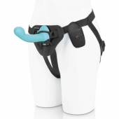 Голубая изогнутая насадка 6in Remote Control Ripple P-Spot G-Spot на черных трусиках - 16 см. - Pegasus - купить с доставкой в Самаре