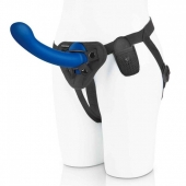 Синяя насадка Remote Control P-Spot G-Spot с черными трусиками - 20 см. - Pegasus - купить с доставкой в Самаре