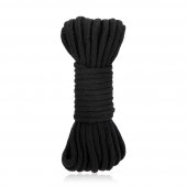 Черная хлопковая веревка для связывания Bondage Rope - 10 м. - Lux Fetish - купить с доставкой в Самаре
