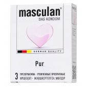 Супертонкие презервативы Masculan Pur - 3 шт. - Masculan - купить с доставкой в Самаре