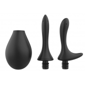 Черный анальный душ Nexus Anal Douche Set с 2 сменными насадками - Nexus Range - купить с доставкой в Самаре