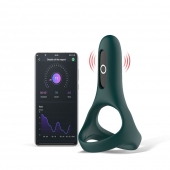Изумрудное виброкольцо Magic Motion Rise с подхватом мошонки - Magic Motion - в Самаре купить с доставкой