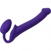 Фиолетовый безремневой страпон Silicone Bendable Strap-On - size M - Strap-on-me - купить с доставкой в Самаре