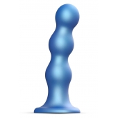 Голубая насадка Strap-On-Me Dildo Plug Balls size S - Strap-on-me - купить с доставкой в Самаре