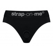 Черные трусики для насадок Heroine Lingerie Harness - size S - Strap-on-me - купить с доставкой в Самаре