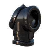 Черная насадка для пениса Cock Pipe with Ball-Stretcher - Pipedream - в Самаре купить с доставкой