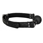 Черный кляп-шарик BALL GAG DIAMOND - Dream Toys - купить с доставкой в Самаре