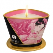 Массажная свеча Rose Petals с ароматом розы - 170 мл. - Shunga - купить с доставкой в Самаре