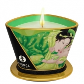 Массажная свеча Exotic Green Tea с ароматом зелёного чая - 170 мл. - Shunga - купить с доставкой в Самаре