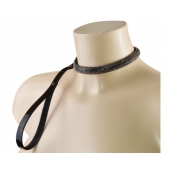 Эффектный сверкающий ошейник с поводком  Гламур - Sitabella - купить с доставкой в Самаре