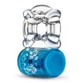 Синее эрекционное виброкольцо Pleaser Rechargeable C-Ring - Blush Novelties - в Самаре купить с доставкой