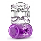 Фиолетовое эрекционное виброкольцо One Night Stand Vibrating C-Ring - Blush Novelties - в Самаре купить с доставкой