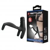 Черная вибронасадка на пенис Vibrating Penis Sling - Baile - в Самаре купить с доставкой