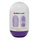 Сиреневый мастурбатор-яйцо Smooth Stripes - Baile - в Самаре купить с доставкой