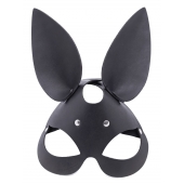 Черная гладкая маска  Зайка  с длинными ушками - Crazy Handmade - купить с доставкой в Самаре