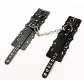 Узорчатые кожаные оковы с регулируемыми ремешками - Crazy Handmade - купить с доставкой в Самаре