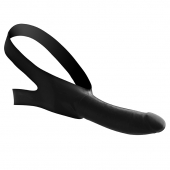 Черный кляп-страпон Masters Mini Face Fuck Strap-On - 14 см. - XR Brands - купить с доставкой в Самаре