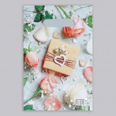 Полиэтиленовый пакет  Подарочек  с вырубной усиленной ручкой - 20 х 30 см. - Сима-Ленд - купить с доставкой в Самаре