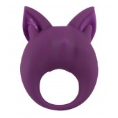 Фиолетовое перезаряжаемое эрекционное кольцо Kitten Kiki - Lola Games - в Самаре купить с доставкой