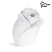 Белый нереалистичный мастурбатор в форме бутона цветка White Rose - 1137 - в Самаре купить с доставкой