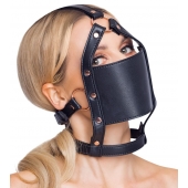 Черный намордник с кляпом-шаром Head Harness With A Gag - Orion - купить с доставкой в Самаре