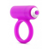 Лиловое эрекционное кольцо с вибрацией - Pink Vibe - в Самаре купить с доставкой