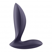 Фиолетовый анальный вибростимулятор Power Plug - Satisfyer - в Самаре купить с доставкой