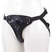 Женские трусики для фиксации насадки плугом с вагинальной пробкой - LOVETOY (А-Полимер) - купить с доставкой в Самаре