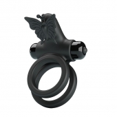Черное эрекционное виброкольцо Passionate Ring IX - Baile - в Самаре купить с доставкой