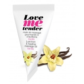 Съедобное согревающее массажное масло Love Me Tender Vanilla с ароматом ванили - 10 мл. - Love to Love - купить с доставкой в Самаре
