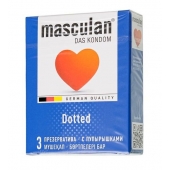 Презервативы с пупырышками Masculan Dotted - 3 шт. - Masculan - купить с доставкой в Самаре