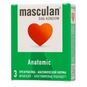Презервативы анатомической формы Masculan Anatomic - 3 шт. - Masculan - купить с доставкой в Самаре