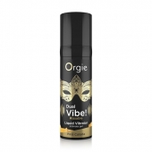 Съедобный гель Dual Vibe Pina Colada с эффектом вибрации и вкусом коктейля пина колада - 15 мл. - ORGIE - купить с доставкой в Самаре