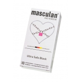 Ультрапрочные презервативы Masculan Ultra Safe Black - 10 шт. - Masculan - купить с доставкой в Самаре