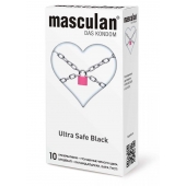 Ультрапрочные презервативы Masculan Ultra Safe Black - 10 шт. - Masculan - купить с доставкой в Самаре