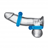 Комплект из двух колец для пениса 2-Pack Ultra-Stretch Stamina Endurance Ring - BlueLine - в Самаре купить с доставкой