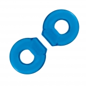 Комплект из двух колец для пениса 2-Pack Ultra-Stretch Stamina Endurance Ring - BlueLine - в Самаре купить с доставкой
