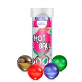 Ароматизированный лубрикант Hot Ball Mix на масляной основе (4 шарика по 3 гр.) - HotFlowers - купить с доставкой в Самаре