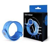 Голубой эрекционный ремешок-утяжка - 1137 - в Самаре купить с доставкой