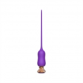 Фиолетовый тонкий стимулятор Nipple Vibrator - 23 см. - I-MOON - купить с доставкой в Самаре